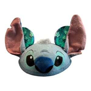 Rare Disney Aulani Stitch Mickey Mouse Ears Youth‎ Size Hawaiian Hat Cap Lilo
